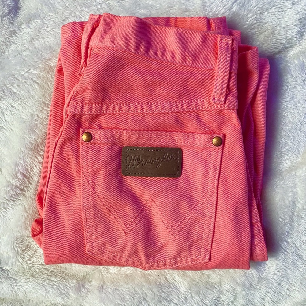 Bright coral Wrangler Jeans SOLD